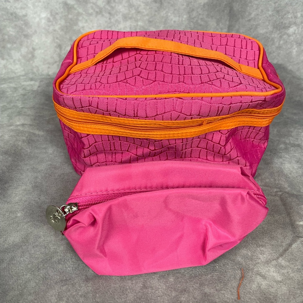 Lancôme Pink Cosmetic Bag with Small Pouch